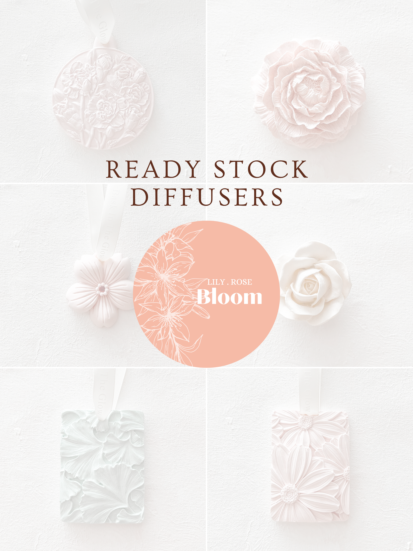 BLOOM (lily & rose) Scented Diffuser - ready stock